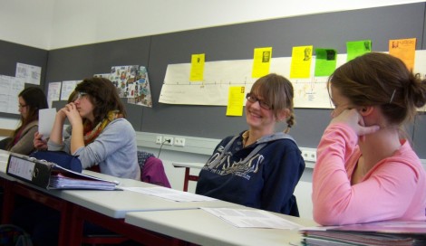 Schüler am HHG lauschen aufmerksam den Praxistipps der Referenten anderer Hochschulen. Foto: HHG Foto: Schwarzwälder-Bote