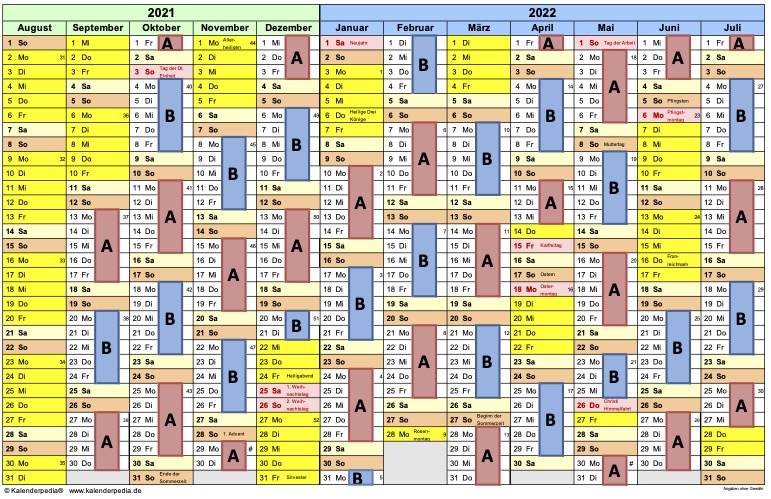 A- und B-Wochen
